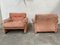 Mid-Century Italian Flamingo Pink Velvet Coronado Lounge Chairs by Tobia Scarpa for B&B Italia / C&B Italia, 1960s, Set of 2 5