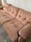 Mid-Century Italian Flamingo Pink Velvet 3-Seater Sofa by Tobia Scarpa for B&B, 1960s 6