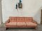Mid-Century Italian Flamingo Pink Velvet 3-Seater Sofa by Tobia Scarpa for B&B, 1960s 5