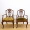 Vintage Sheraton Style Spanish Mahogany Armchairs, 1940s, Set of 4 17