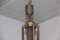 Lámpara de araña italiana de latón y vidrio Pulegoso, años 40, Imagen 17