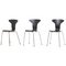 Mosquito Munkegård Dining Chairs by Arne Jacobsen for Fritz Hansen, Denmark, 1950s, Set of 3, Image 1