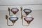 Appliques Murales Mid-Century, Italie, Set de 4 1