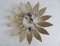 Golden Floral Ceiling Lamp, 1970s, Image 9