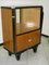 Art Deco Rosewood and Sliding Glass Cupboard, 1940s 1