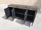 Commode à Tiroirs en Bois Noirci et en Aluminium, Italie, 1970s, Set de 2 20