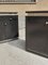 Italian Ebonized Wood and Aluminum Chest of Drawers, 1970s, Set of 2, Image 3