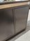 Commode à Tiroirs en Bois Noirci et en Aluminium, Italie, 1970s, Set de 2 24