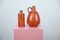 Orange Ceramic Vases by Kurt Tschörner for Ruscha, 1960s, Set of 2 3