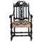 Art Nouveau Italian Ebonized Lounge Chair from Fratelli Mora, 1890s 2