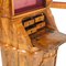 19th Century Italian Burl Walnut Secretaire from Bovolone 2