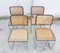 Bauhaus Black Model S32 Cantilever Dining Chairs by Marcel Breuer for Thonet, 1981, Set of 4 8