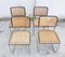 Bauhaus Black Model S32 Cantilever Dining Chairs by Marcel Breuer for Thonet, 1981, Set of 4, Image 8