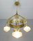 Antique Art Nouveau Ceiling Lamp, Image 11