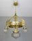 Antike Jugendstil Deckenlampe 4