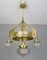 Antique Art Nouveau Ceiling Lamp, Image 4