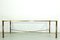 Vintage Couchtisch aus Metall und Glas, 1960er 8