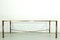 Vintage Faux Brass Metal and Glass Coffee Table, 1960s 8