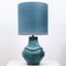 Ceramic Dutz Table Lamp with Silk Lampshade, 1960s, Image 4