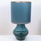 Ceramic Dutz Table Lamp with Silk Lampshade, 1960s 14