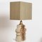 Ceramic Table Lamp with Silk Lampshade by Bernard Rooke, 1960s, Image 15