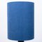Large Ceramic Table Lamp with Silk Lampshade, 1960s 5