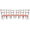 Chaises de Salon Style Ico Parisi, 1950s, Set de 6 1