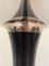 Schwarz Lackierte Nickel Stehlampe im Art Deco Stil 8