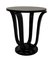 4-Legged Art Deco Style Guéridon Side Table in Black Lacquer 1