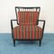 Vintage Wooden Armchair and Sofa Set, 1950s, Set of 2 10