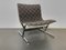 Club chair in metallo cromato e tessuto nero di Ross Littell per ICF De Padova, Italia, anni '60, Immagine 5