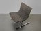 Club chair in metallo cromato e tessuto nero di Ross Littell per ICF De Padova, Italia, anni '60, Immagine 3