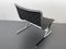 Club chair in metallo cromato e tessuto nero di Ross Littell per ICF De Padova, Italia, anni '60, Immagine 2
