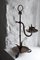 Antique Arts and Crafts Wrought Iron Adjustable Candleholder 2
