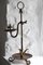 Candelabro antiguo ajustable de hierro forjado Arts and Crafts, Imagen 3