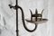 Antique Arts and Crafts Wrought Iron Adjustable Candleholder 6