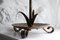 Antique Arts and Crafts Wrought Iron Adjustable Candleholder, Image 4