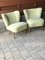 Hungarian Wasabi Color Club Chairs, 1950s, Set of 2 9