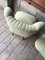 Hungarian Wasabi Color Club Chairs, 1950s, Set of 2 2