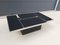 Vintage Sliding Black Glass and Chrome Coffee Table 3