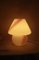 Vintage Pink Murano Glass Dafne Mushroom Table Lamp from Murano Vetri, 1970s, Image 10