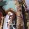 Antiker gothischer Niederländischer Ausstellung Baldachin mit Madonna 13