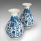 Jarrones de urnas Baluster orientales vintage de cerámica, años 90. Juego de 2, Imagen 4
