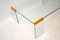 Italienischer Vintage Glas und Messing Couchtisch von Gallotti & Radice, 1970er 5