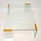 Vintage Italian Glass and Brass Coffee Table from Gallotti & Radice, 1970s, Image 4