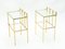 Brass and Glass Side Tables Attributed to Marc Duplantier, 1960s, Set of 2, Image 1