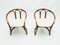 Brass and Bamboo Lounge Chairs, 1960s, Set of 2 2