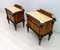 Mid-Century Italian Walnut and Marble Nightstands, 1940s, Set of 2 4