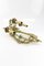 Brass and Bronze 3-Arm Mirrored Girandole Sconce, 1920s 11