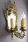 Brass and Bronze 3-Arm Mirrored Girandole Sconce, 1920s 15